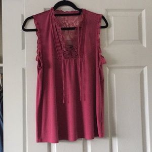 Express lace see through top